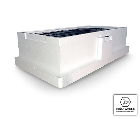 20x10cm Çıtalı / Çift Bölmeli Strafor Ana Arı Kutusu KATT